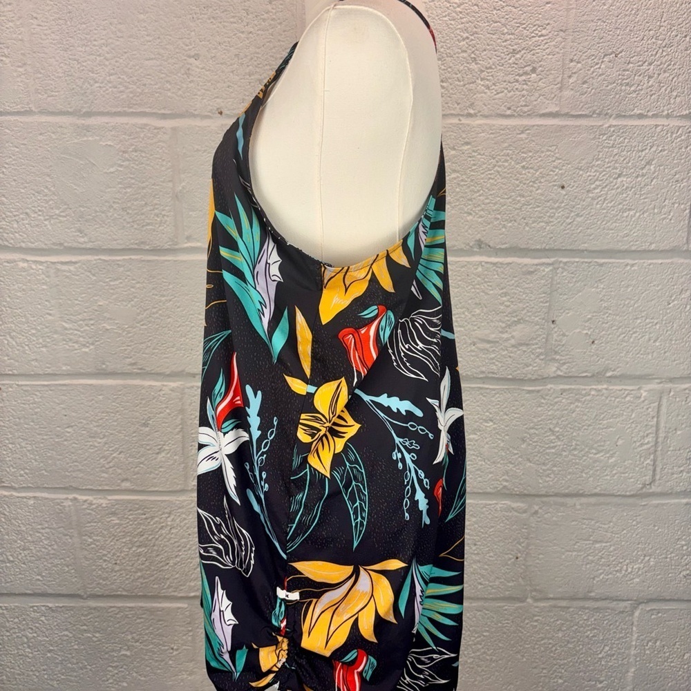 Hurley Womens Costal Domino Floral Dress Cover Up Large - Picture 3 of 10